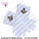 Gloves White Masonic Gold Stand Style Compass