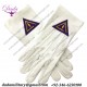 High Quality Royal & Select White Cotton Masonic Glove