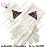 High Quality Royal & Select White Cotton Masonic Glove