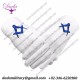 Masonic Cotton Gloves Blue Square And Compass Machine Embroidery