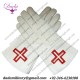 St. Thomas Of Acon Gauntlets Red Cross Soft Leather Gloves
