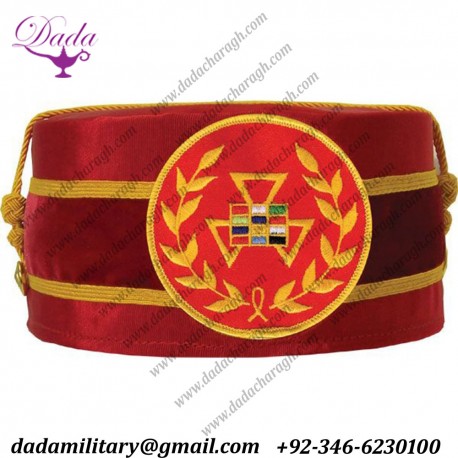 Royal Arch Grand Past High Priest PHP Wreath Cap Red