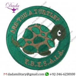 Are You A Turtle Embroidered Patch OT-EP