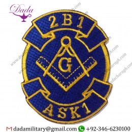 Masonic 2B1 ASK1 Embroidered Patch  MP-2B1