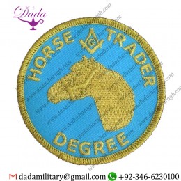 Masonic Horse Trader Degree Embroidered Emblem Patch (HTD-P)