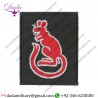 7th Armoured Brigade (Red Rat Fl On Black) Modern Fl Rare Woven Formation Arm Badge