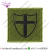 8 Force Engineer Brigade (Black Cross & Shield On Mid Green) Woven Arm Badge