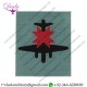 8th Anti-aircraft Division (Black Plane, Red Star On Light Blue Square) Woven Formation Arm Badge