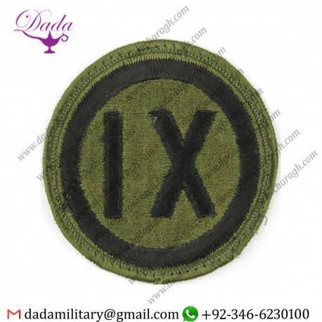 9th Corps Subdued Embroidered Us Army Shoulder Sleeve