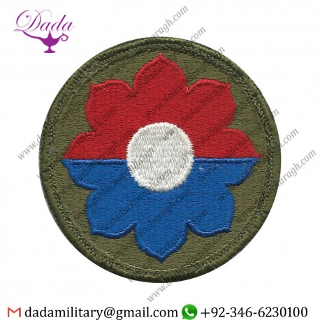 9th Infantry Division Colour Embroidered Us Army Shoulder Sleeve