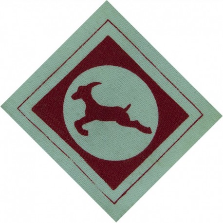 12 Mechanized Brigade - 12 On Ace Of Spades On Red Square Embroidered  Formation Arm Badge