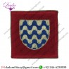 15th Army Group ( White Shield Blue Wavy Lines On Red) 1943-45 Us Type Embroidered  Formation Arm Badge