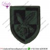 16 Air Assault Brigade - Eagle On Quartered Shield Black On Dark Green Formation Arm Badge