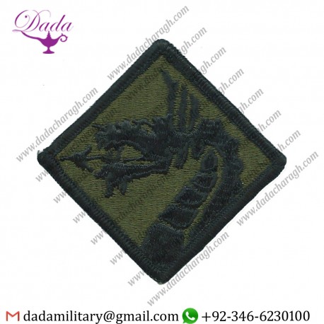 Airborne Corps (Without Airborne Tab) Subdued Embroidered Us Army Shoulder Sleeve