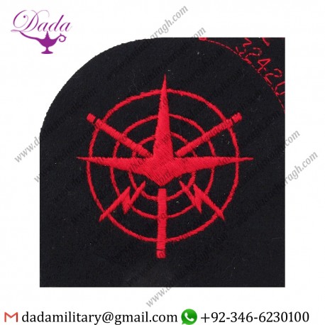 Aircraft Controller (Plane In Web) Trade Red On Navy Embroidered Naval Branch Rank Or Miscellaneous