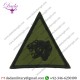19 Mechanized Brigade (Panther's Head Olive Triangle Black Merrowed Edge Embroidered  Formation Arm Badge
