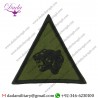 19 Mechanized Brigade (Panther's Head Olive Triangle Black Merrowed Edge Embroidered  Formation Arm Badge