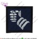 20th (Uk) Armoured Brigade (Right Fist On Dark Blue) New Issue - Merrowed Embroidered  Formation Arm Badge
