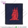 24 Airmobile Brigade Hq & Signal Squadron Red Wings On Blue Embroidered  Formation Arm Badge