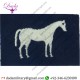 26 Engineer Group White Horse On Big Blue Rectangle Embroidered  Formation Arm Badge