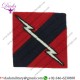 33rd Anti-aircraft Brigade (Lightning On Red  Blue Red Square) Embroidered Formation Arm Badge