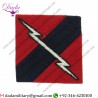 33rd Anti-aircraft Brigade (Lightning On Red  Blue Red Square) Embroidered Formation Arm Badge