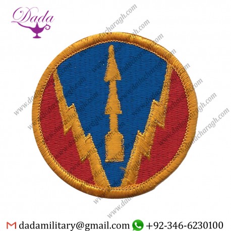 Air Defense School Colour Embroidered Us Army Shoulder Sleeve