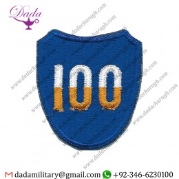 100th Infantry Division Colour Embroidered Us Army Shoulder Sleeve