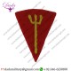 116th (Royal Marine) Infantry Brigade Yellow Trident  Red Embroidered  Formation Arm Badge