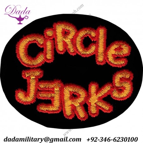Circle Jerks Round Embroidered Iron On Or Sew On Patch