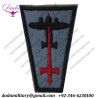 Anti Aircraft Division Sword , Plane On Blue Black Edge 2nd Patt Embroidered Formation Arm Badge