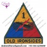 Armored Division 'old Ironsides' Color Embroidered Us Army Shoulder Sleeve