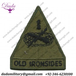 Armored Division 'old Ironsides' Subdued - On Olive Embroidered Us Army Shoulder Sleeve