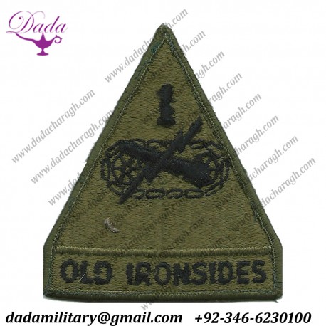 Armored Division 'old Ironsides' Subdued - On Olive Embroidered Us Army Shoulder Sleeve