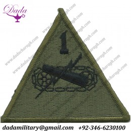 Armored Division Subdued Embroidered Us Army Shoulder Sleeve