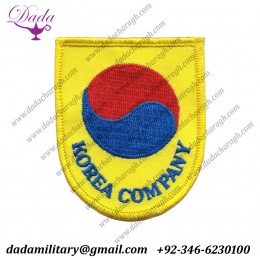 Army Cadet Force Black Watch Battalion Korea Coy Yellow Shield Embroidered Cadet, Training Or School
