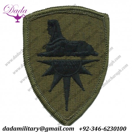 Army Intelligence Command Subdued Embroidered Us Army Shoulder Sleeve
