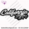 California Roots Sew On Embroidered Patch