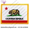 California State Flag Embroidered Patch Iron-on Ca Emblem