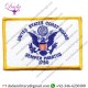 Coast Guard Flag Iron-on Embroidered Patch
