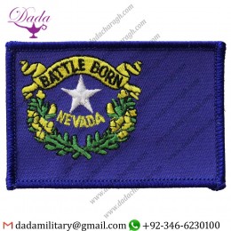 Flag line Nevada - State Rectangular Patch