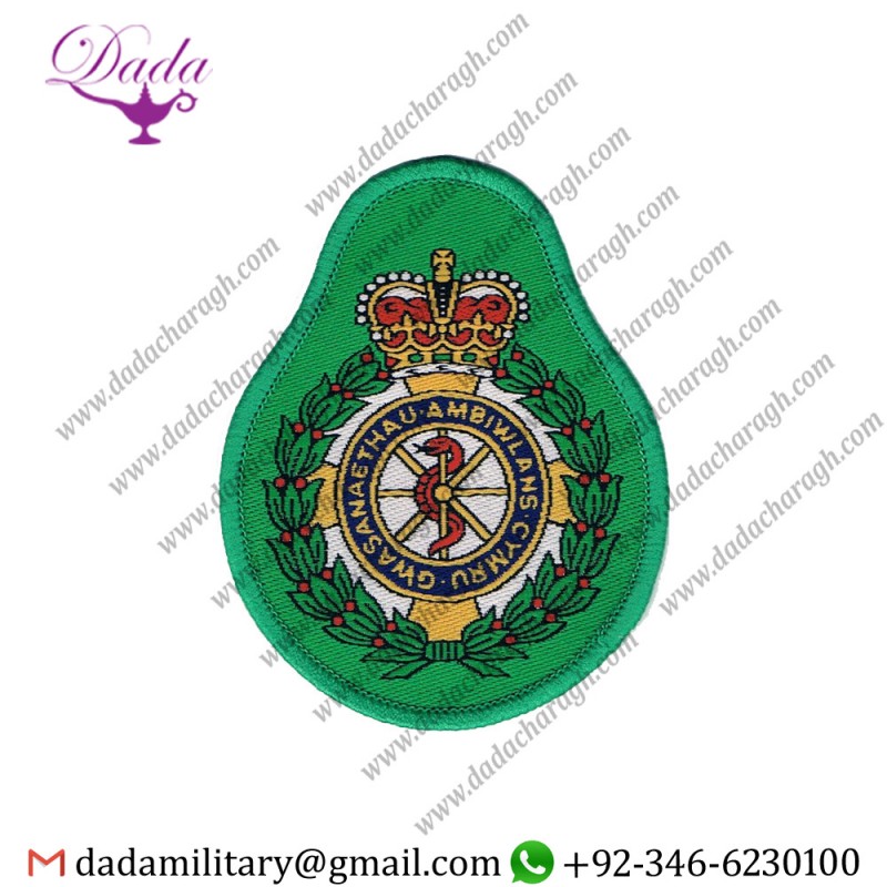 Gwasanaethau Ambiwlans CymruWelsh Ambulance Service Crest Light Green