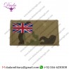 MTP COLOUR UNION JACK ZAP & BLOOD GROUP BADGE, ARMY, MILITARY PATCH, HOOK LOOP