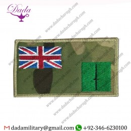 MTP Royal Marines RM Dagger Union Jack Zap & Blood Group Badge Army Hook Loop
