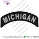 MICHIGAN PATCH - 4X1.75 INCH. EMBROIDERED IRON ON PATCH