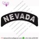 NEVADA STATE ROCKER IRON OR SEW ON EMBROIDERED SHOULDER PATCH