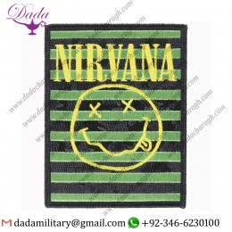 NIRVANA SMILEY STRIPES PATCH