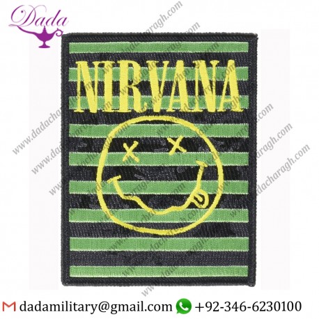 NIRVANA SMILEY STRIPES PATCH