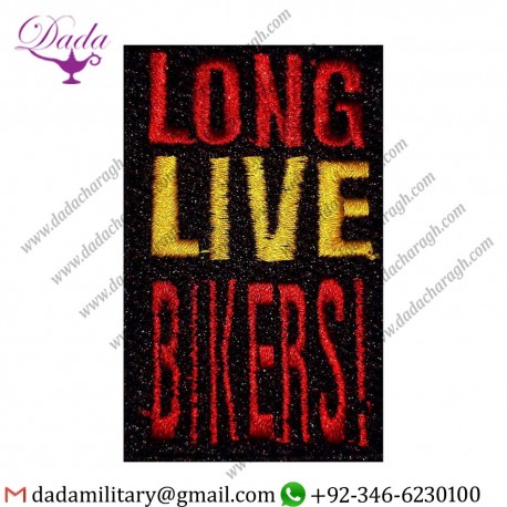 LONG LIVE BIKER EMBROIDERED PATCH