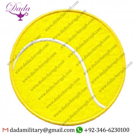 thumbnail image 2 of Embroidered Tennis Ball Patch – Iron-On Or Sew-On For Clothes, Jackets & Bags 2 of 3
